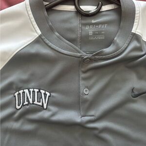 Nike Gray and White UNLV Dri-FIT Men's Jersey